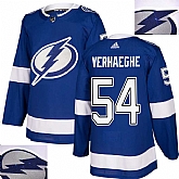 Lightning #54 Verhaeghe Blue With Special Glittery Logo Adidas Jersey,baseball caps,new era cap wholesale,wholesale hats